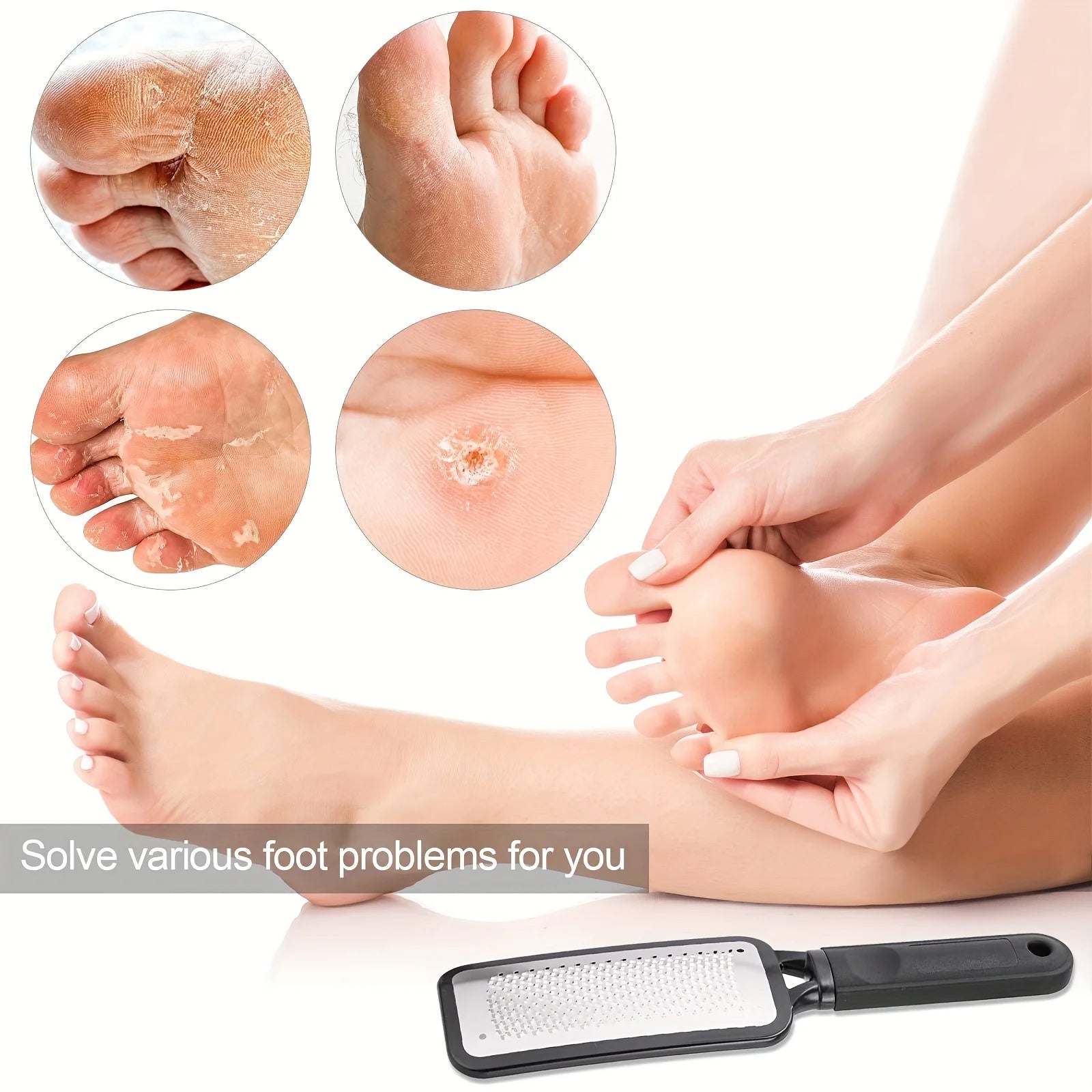 Foot Scraper Pedicure Foot File for Dry, Cracked Feet - Foot Care Tool for Exfoliating Feet and Feet Calluses Beauty World Shop