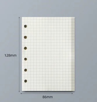 45 Sheets A5 A6 A7 Loose Leaf Notebook Refill Spiral Binder Inner Page Line Blank craft  Grid Inside Paper Stationery Beauty World Shop