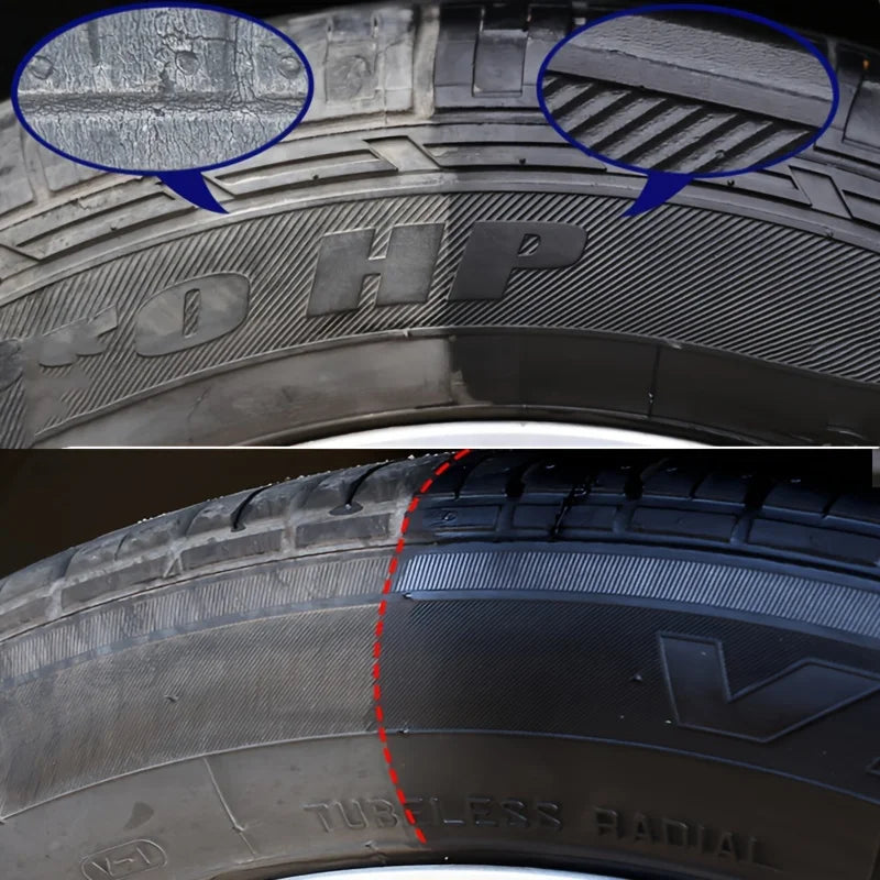 Black Shiny Tire wax - durable, long-lasting protection and repair for all kinds of tires - prevents cracks and whitens Beauty World Shop
