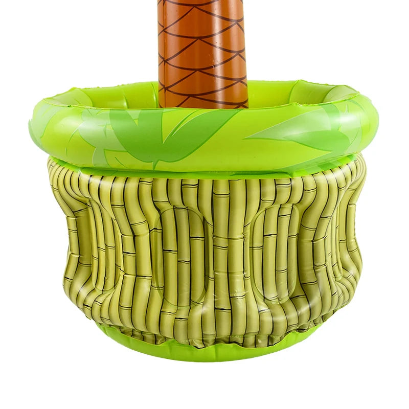 Inflatable Palm Tree Ice Bucket Bear Cooler Drink Holder Hawaiian Birthday Decoration Summer Beach Pool Party Supplies Balloon Beauty World Shop