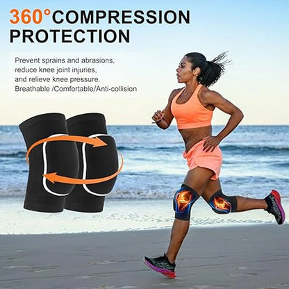Professional Shock-Absorbing Knee Pads (2 PCS) - EVA Protection for Volleyball,Football - Multi-Sport Use for Men, Women & Kids Beauty World Shop