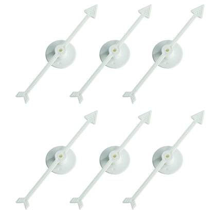 6pcs Plastic Arrow Pointer for Party DIY Board Game School Classroom Home Using Board Spinner Beauty World Shop