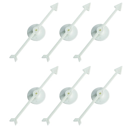 6pcs Plastic Arrow Pointer for Party DIY Board Game School Classroom Home Using Board Spinner Beauty World Shop