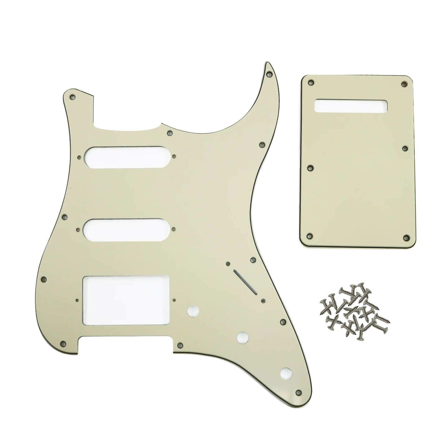 PHRILAM SSH 11 hole ST electric guitar guard, 3-Layer  St  Pickguard with Aluminum Foil Shield Fits American/Mexican ST Beauty World Shop