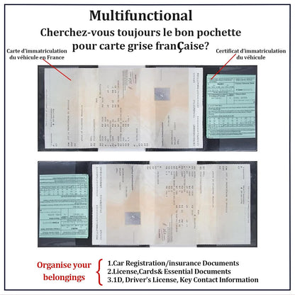 Transparent Plastic Document Sleeve Vehicle Registration And Insurance Card Holder for Car/Motorcycle Papers Beauty World Shop