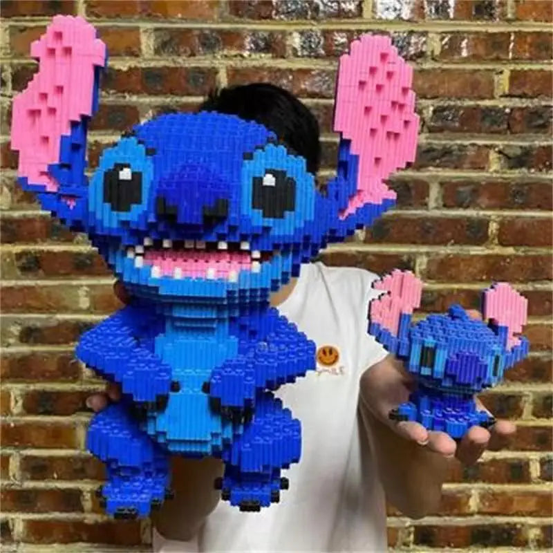 Herocross Disney Building Block Stitch Giant Stitzer Assembly Toy Children's Birthday Gift Puzzle Desktop Decoration Beauty World Shop
