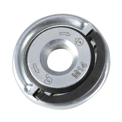 M14 Angle Grinder Quick Release Self-Locking Grinder Pressing Plate Flange Nut Power Chuck Beauty World Shop
