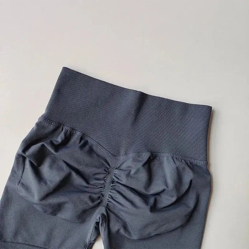 women's high-waisted hip-enhancing sport shorts, with waist shaping, slimming effect, quick-drying hip, three-point fit leggings Beauty World Shop