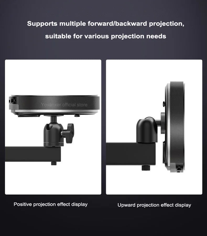 Foldable Wall Mount Projector Bracket Aluminum Alloy Retractable Durable Devices Holder for Home Bedside Hotel Office Beauty World Shop