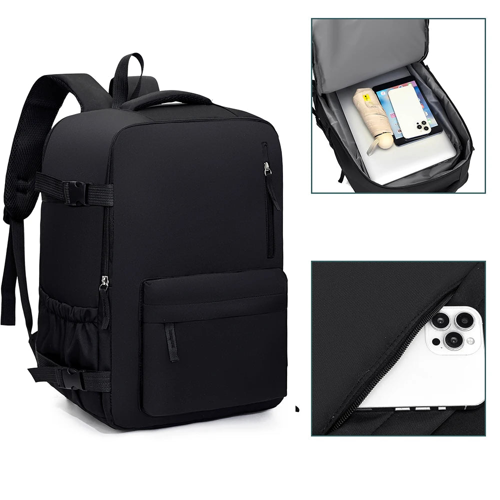 2-Piece 40×30×20cm 180 °   Full Opening Backpack Set, Large Carry-On with Tote Bag for Travel, Business, School & Daily Commuting Beauty World Shop