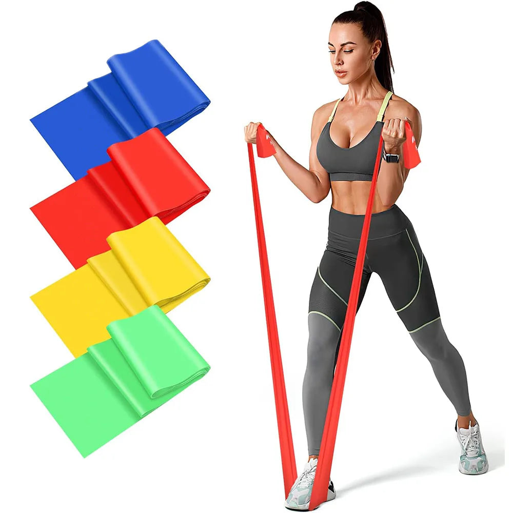 Resistance Bands Exercise Physical Therapy Bands Yoga Pilates Pull Strap for Home Gym Fitness Stretching Strength Training Beauty World Shop
