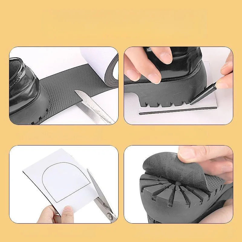 1 Roll Thick Non-Slip Wear-Resistant Shoe Sole Sticker - Anti-Abrasion Heel for Quieter, Sound-Canceling Chunky Heels Protection Beauty World Shop