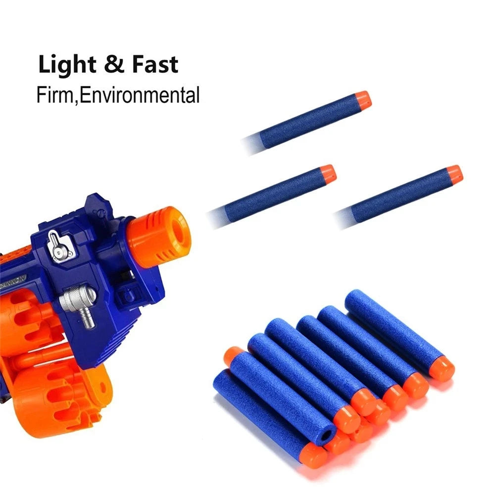 Blue Soft Hollow Hole Head Bullets 7.2cm For Nerf Refill Darts Toy Gun Bullets For Nerf Series Blasters Xmas Kid Children Gift Beauty Fashion