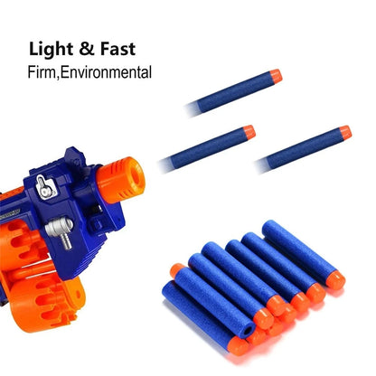 Blue Soft Hollow Hole Head Bullets 7.2cm For Nerf Refill Darts Toy Gun Bullets For Nerf Series Blasters Xmas Kid Children Gift Beauty Fashion