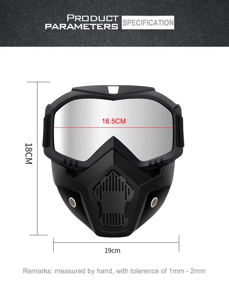 Outdoor Sport Windproof Mask Goggle HD Motorcycle Glasses Snowboard Eyewear Riding Motocross Summer UV Protection Sunglasses Beauty World Shop