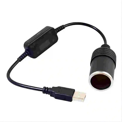 1pc 5V 2A USB To 12V Cigarette Lighter Socket USB Male to Female Cigarette Lighter Adapter Converter Car Electronics Accessories Beauty Trend Shop