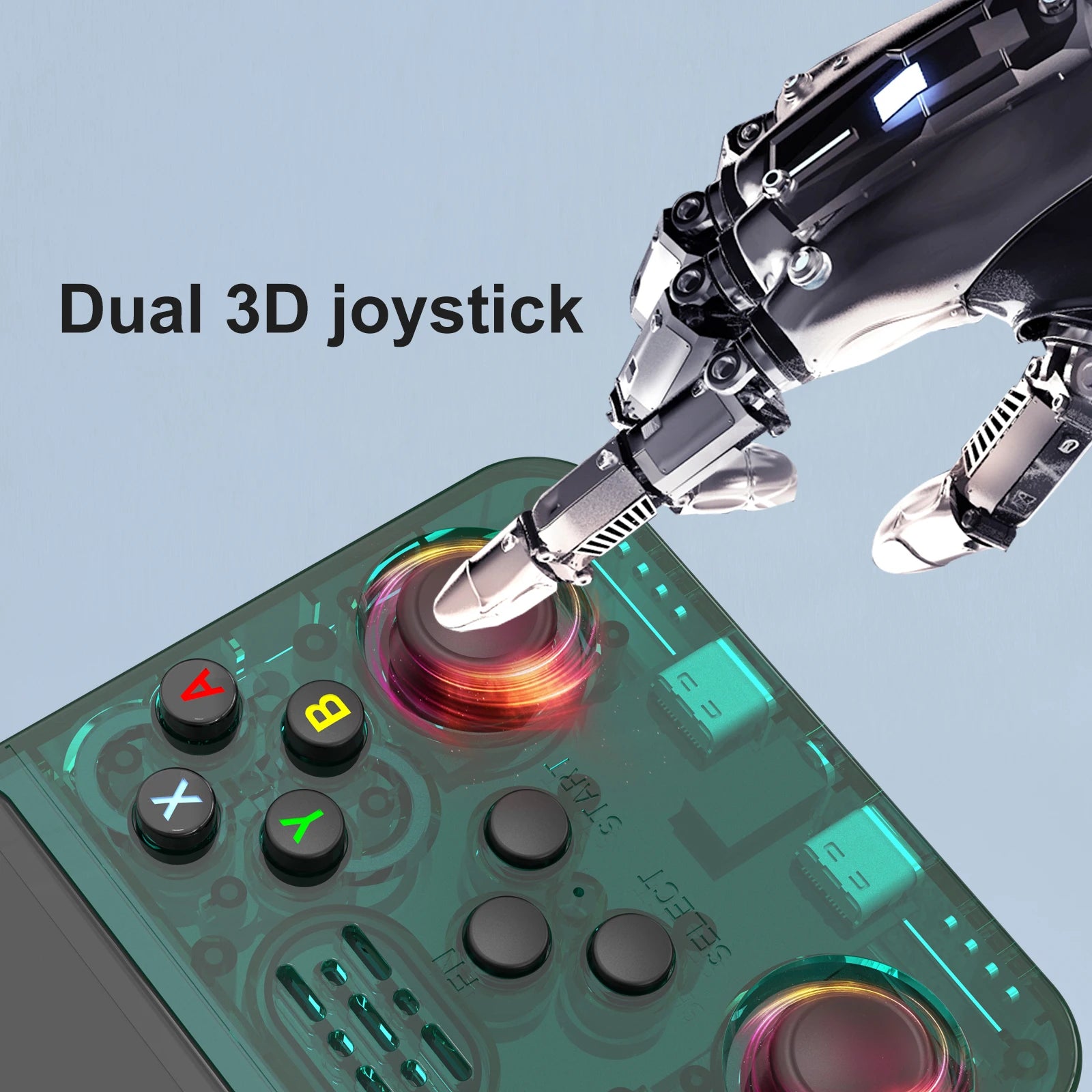 GAMINJA R36S Handheld Game Console 3.5Inch IPS 640x480 Screen Built in 64GB Memory Classic Games Portable Handheld Game Console Beauty World Shop
