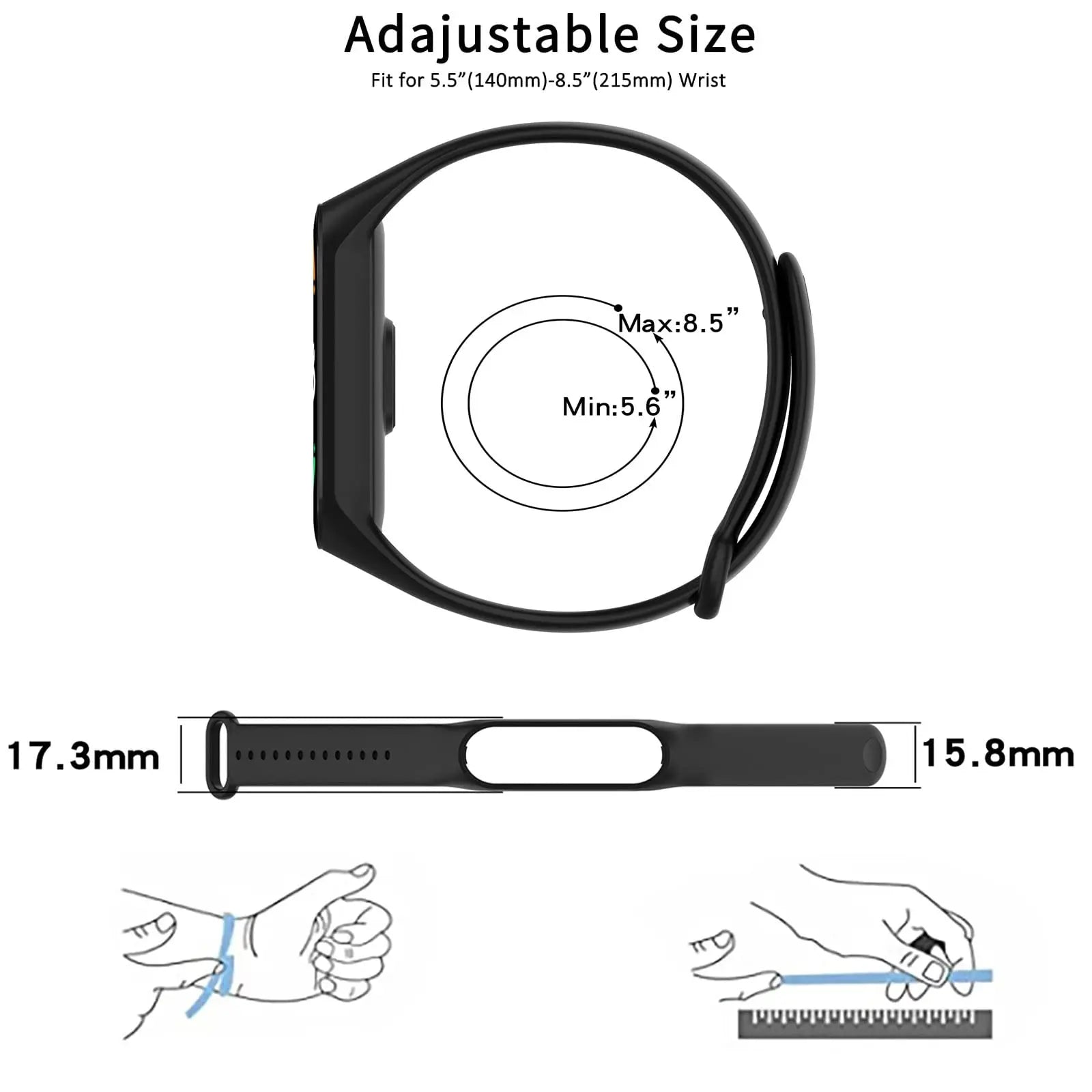 official Silicone Strap For Xiaomi Mi Band 4 5 6 7 Bracelet Sport Watch Wristband Miband4 miband7 Correa Mi band 3 4 5 6 7 Band Beauty Fashion