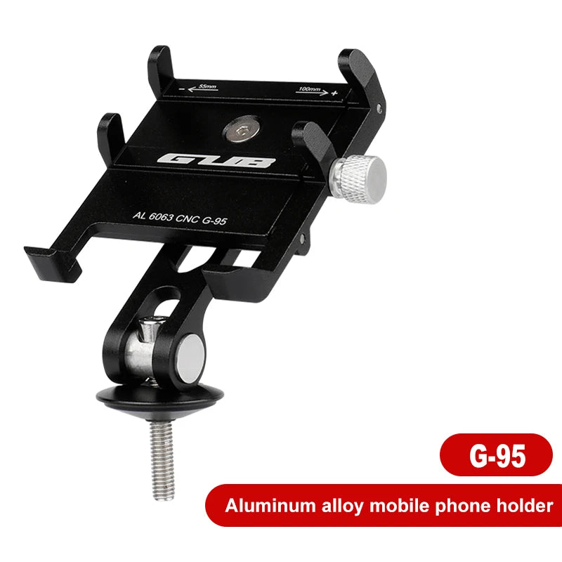 GUB Aluminum Bicycle Phone Holder Metal Bike Cell Mobile iPhone Stand for Motorcycle Scooter Handlebar Bike Headsets Stem Mount Beauty World Shop