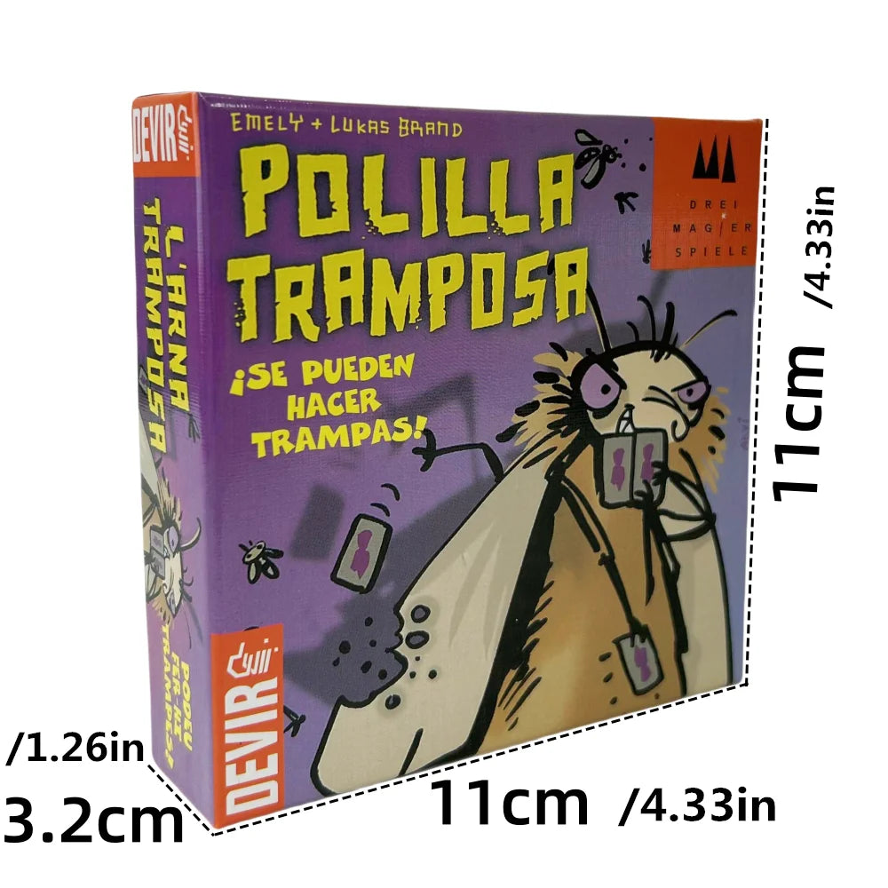 Mogel Motte Polilla Cards Board Game Devir-game moth cheate /Royal Xiaoqiang Cheating Moth Cards Beauty World Shop