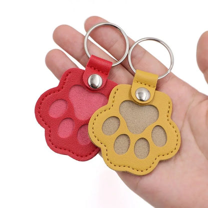 Pet Hair Memorial Keychain PU Leather Keepsake Locket for Cat Dog Fur Pet Hair Storage Pendant Handbag Hanging Accessories Beauty World Shop