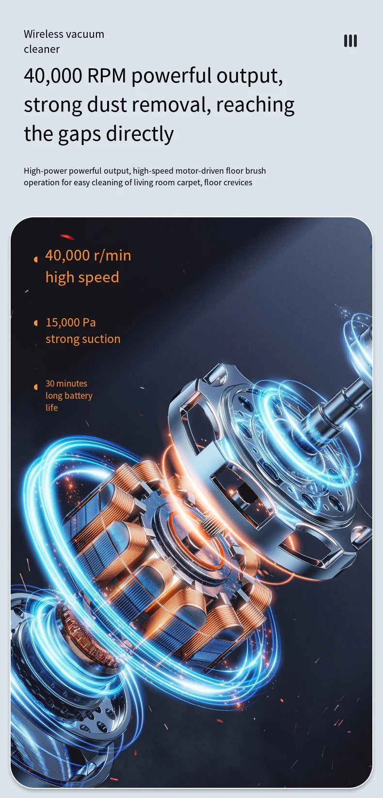 Cordless Wireless Vacuum Cleaner Handheld USB Chargeable Multifunction Suction Mopping All-in-One Home Cleaning Machine Beauty World Shop