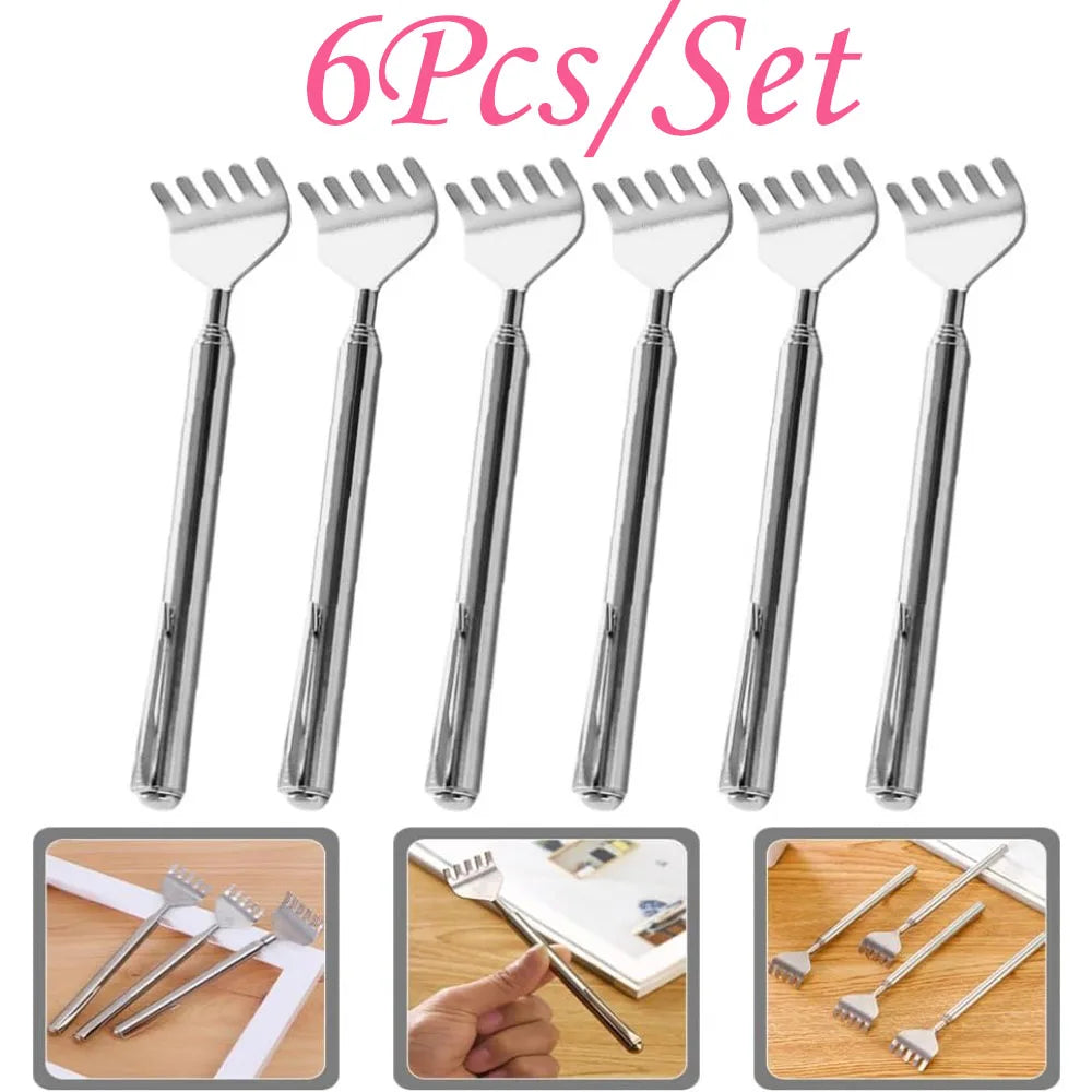silvery Telescopic Back Scratcher,  Portable Extendable Stainless Steel  Scratchers for Men Women ，Mothers Gifts，Gifts For Men，G Beauty World Shop