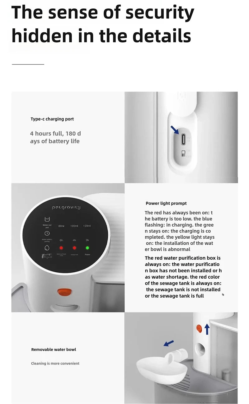Smart Dump Cat Water Dispenser Running Water Rechargeable Automatic Water Dispenser For Pet Dogs Beauty World Shop