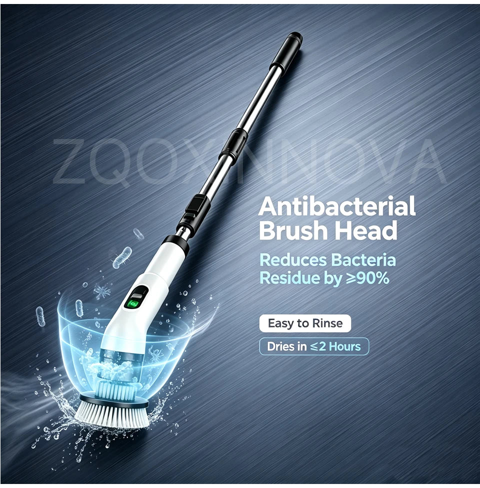Household CordLess Electric Cleaning Brush Kitchen Gadgets Hair Brushes Bathroom Broom Toilet Mops Multifunctional Spin Scrubber Beauty World Shop