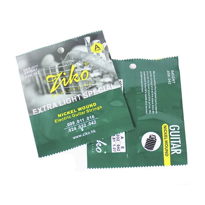 ZIKO DEG-009 Electric Guitar Strings Steel Core Surface Coating Nickel Extra Light Special Musical Instrument Accessorie Parts Beauty World Shop