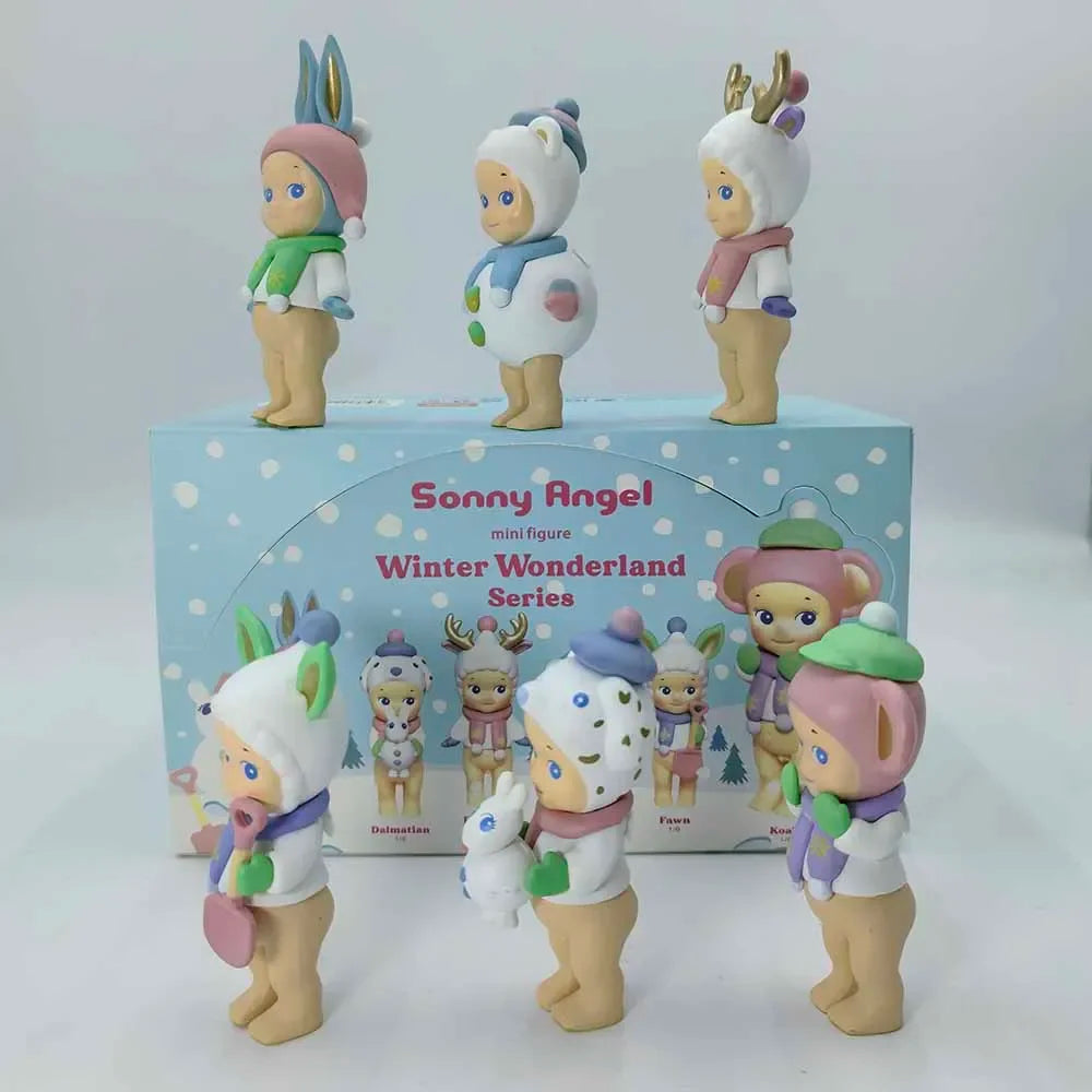 Sonny Angel Blind Box Winter Wonderland Series Mini Anime Figures Ornaments Dolls Fans Children Christmas Birthday Gift Beauty World Shop