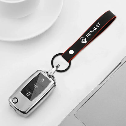 Car Keychian Tire Valve Caps Stem Case For Renault koleos duster megane 2 logan clio Auto interior Accessories Beauty World Shop