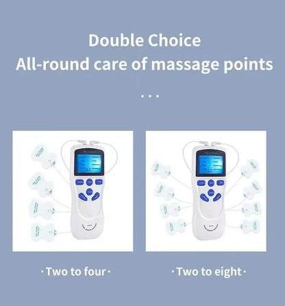 8 Modes EMS Dual Channel Massager Tens Machine Body Massage Full Body Muscle Massager with Accessories Beauty World Shop