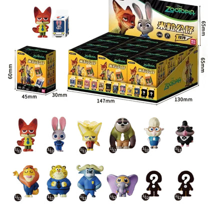 JANDOOM Disney Zootopia Judy Hopps Nick Wilde Bogo Clawhauser Anime Figur Model Rice Grain Doll Blind Box Toys Birthday Gifts Beauty World Shop