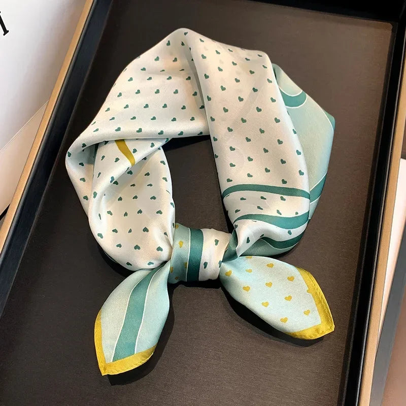 Scarf 100% Silk Bandana Women Square Scarves Wrap Kerchief Spring Fashion Luxury High Quality Headband Hijab Shawls 2026 Beauty World Shop