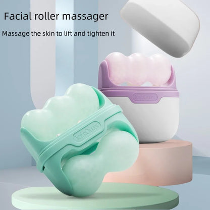 Double-headed ice roller, used for facial and head massage, made of resin material, non-electric skin care tool Beauty World Shop