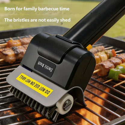 Electric Grill Brush Outdoor BBQ Handheld Grease Rack Tool Brush Stainless Steel Cleaner for Rust and Dirt Removal Beauty World Shop