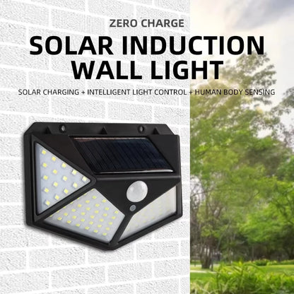 100 LED Solar Lights Outdoor Wall Lamp 3 Modes 270° Lighting Angle IP65 Waterproof Motion Sensor Security Lights Wireless Lights Beauty World Shop
