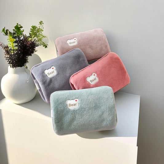 European standard plug winter warm handbag hot water bag, reusable plush electric water bag, charging heating water bag Beauty World Shop