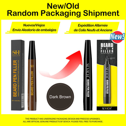 Waterproof Beard Pen Filler Men Moustache Coloring Pen Beard Coloring Filling Enhancer Black Fiber Hair Beard Stuffing Pen Tool Beauty World Shop