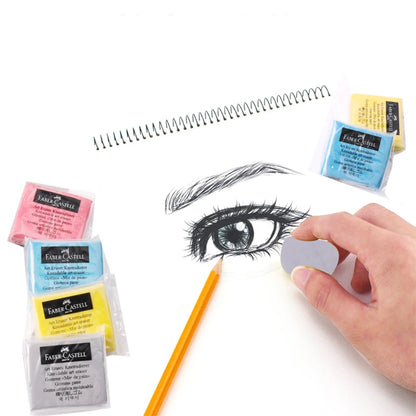Faber - Castell Premium Soft Kneadable Eraser, Perfect for Art Painting, Design & Plasticine Stat - Ultra - Plastic Sketch Tool Beauty World Shop