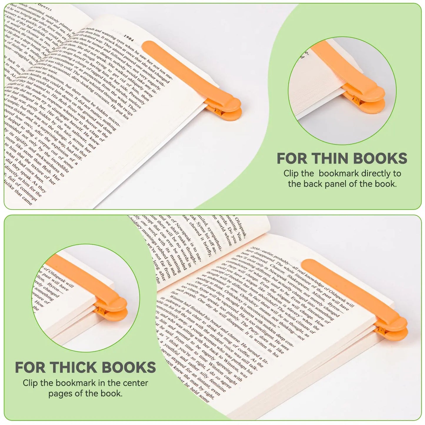 Automatic Bookmark, Silicone Reading Bookmark, Colorful Bookmark, Ideal Gift For Book Lovers, Essential Reading Accessory, For A Beauty World Shop