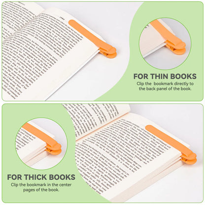Automatic Bookmark, Silicone Reading Bookmark, Colorful Bookmark, Ideal Gift For Book Lovers, Essential Reading Accessory, For A Beauty World Shop