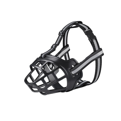 Adjustable Dog Muzzle Anti-Biting Dog Mouth Cover With Reflective Strip Can Drink Water Breathable Plastic Beauty World Shop
