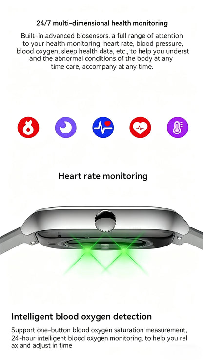 HOMEFISH H9 Intelligent Watch Bluetooth Call Remote Photography Sleep Monitoring Multiple Sports Modes Heart Rate Blood Beauty World Shop