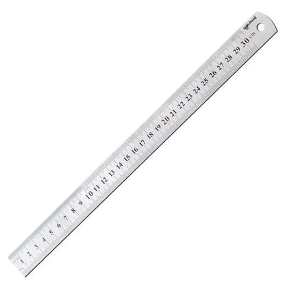 1Pcs 15/20/30/40/50/60100cm Stainless Steel Metal Straight Ruler For Home School Precision Measuring Tool Drawing Tool Supplies Beauty World Shop