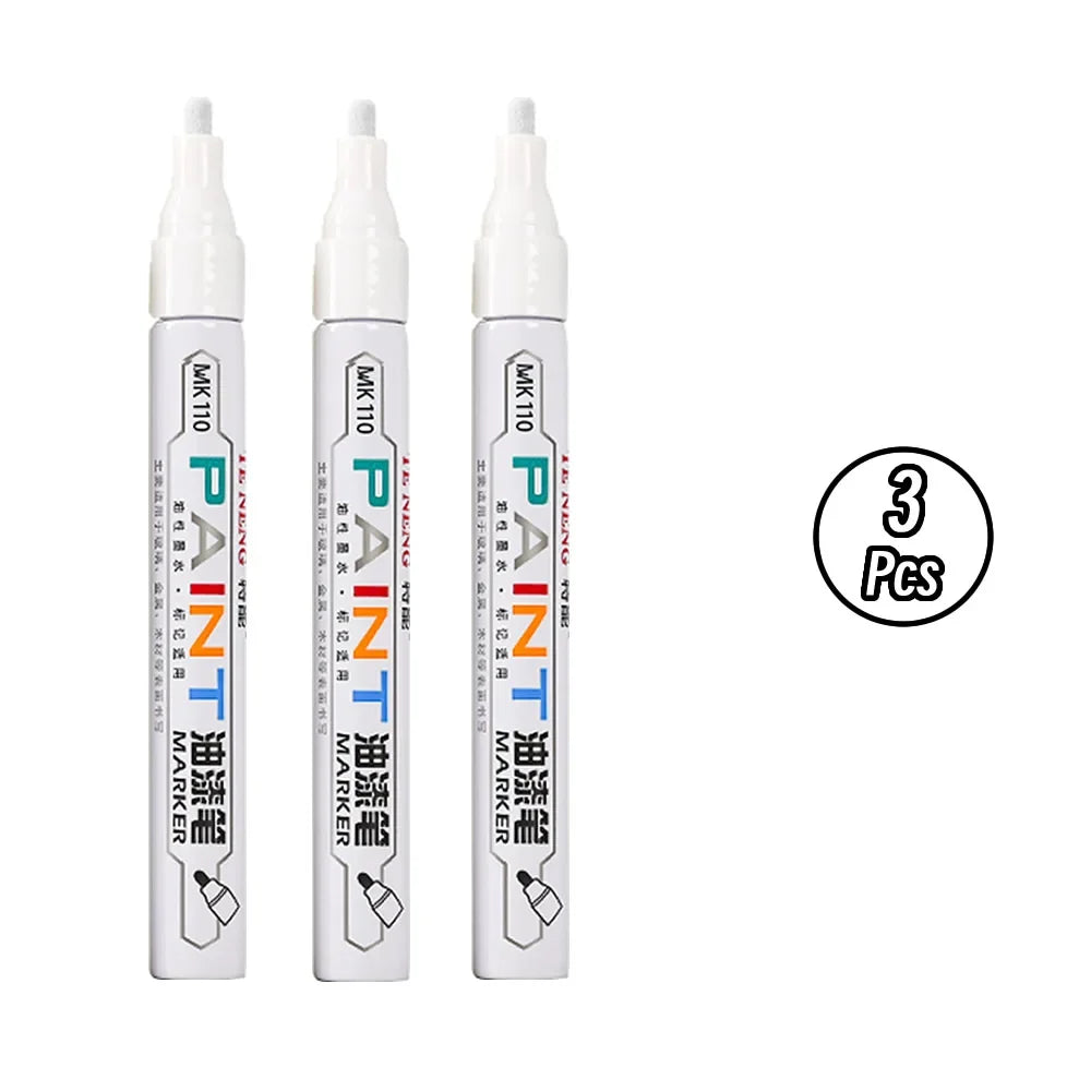8 Colors Car Scratch Repair Paint Pen Quick Dry Touch Up Paint Repair Pen Waterproof Wheel Tyre Marker Auto Paint Marker Pens Beauty World Shop