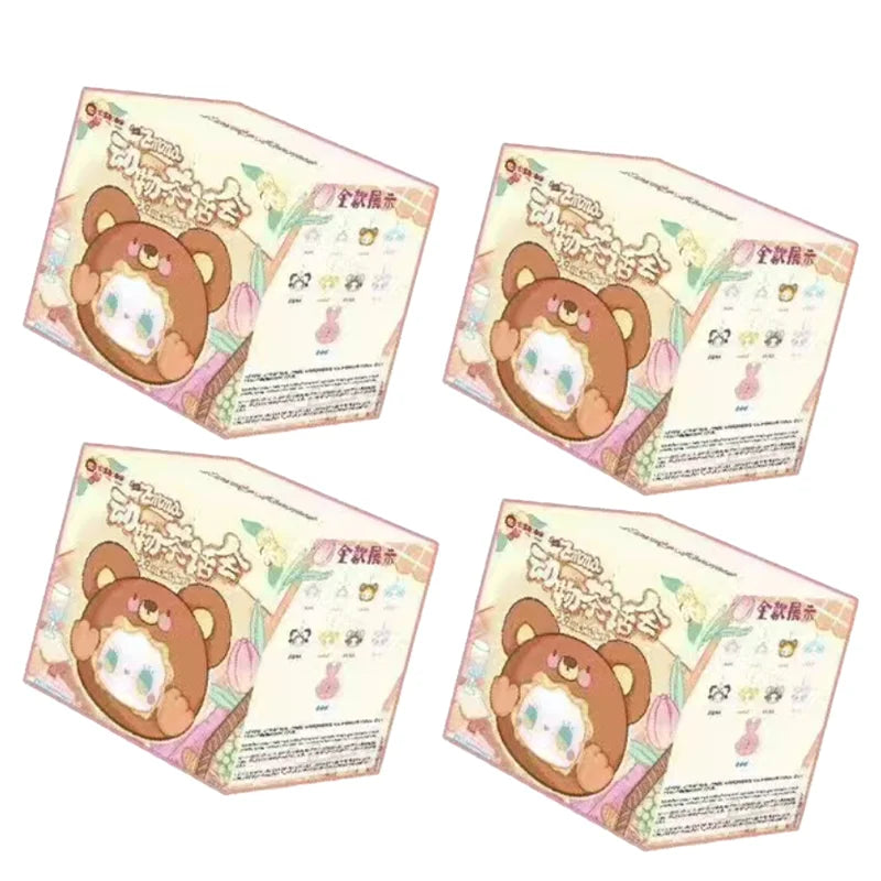 Lucky Emma Animal Tea Party Vinyl Plush Blind Box Trendy Toy Cute Doll Bag Pendant Decoration Keychain Mystery Box Surprise Gift Beauty World Shop