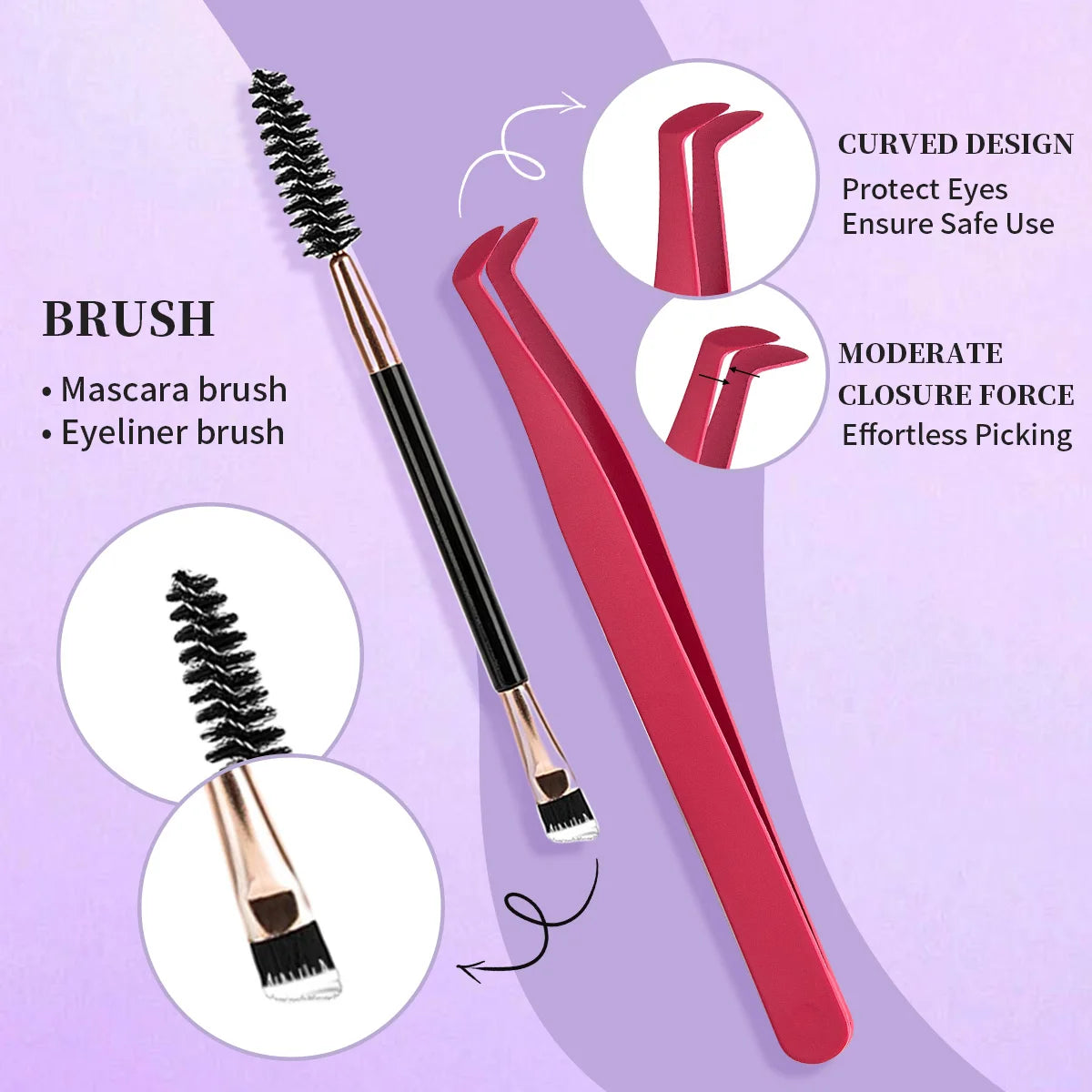 ISEEN DIY Eyelash Extension Kit Cluster Mix Eyelashes Full Set Lashes Kit with Lash Bond & Seal and Eyelash Tweezers and Brush Beauty World Shop