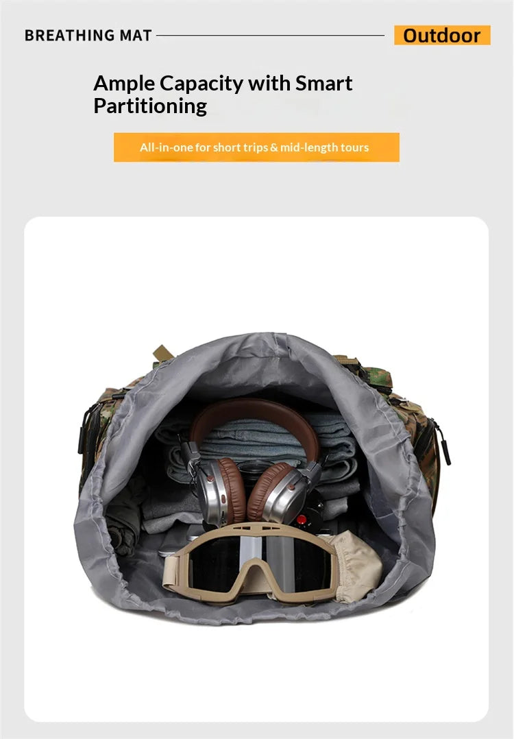 Homefish 80L/100L Large Mountaineering Backpack Outdoor Climbing Bag Tactical Rucksack Hiking Camping Travel Backpack Beauty World Shop